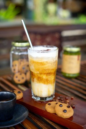 Ice Cappucino with Fresh Homemade Coconut Milk at Sayavegan in Kuta