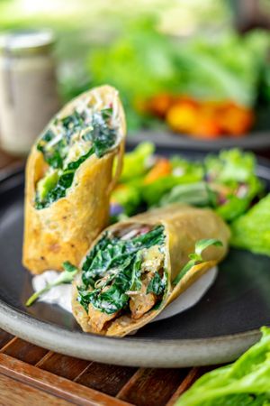 Blackened Tempe Wrap at Sayavegan in Kuta