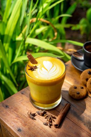 Golden Latte at Sayavegan in Kuta