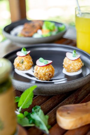 Potato Croquette  at Sayavegan in Kuta