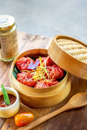 Tibetan Veggie Dumpling at Sayavegan in Kuta