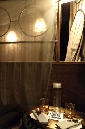 The bed table offers more privacy at Kiin Kiin Aarhus in Aarhus