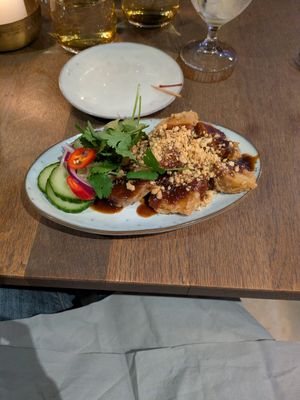 Fried tofu at Kiin Kiin Aarhus in Aarhus