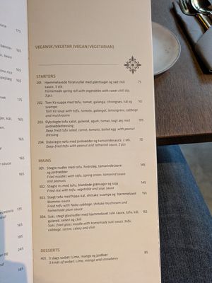 Better for vegetarians than vegans at Kiin Kiin Aarhus in Aarhus