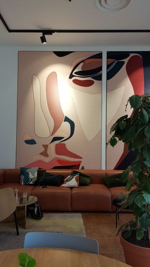 Lounge area at The Green Elephant Hostel in Maastricht