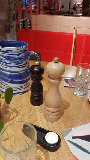 Dinner set-up in lounge area at The Green Elephant Hostel in Maastricht