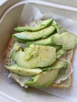 Avocado toast with cashew butter   at The Juicery in Salem
