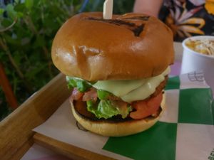 Buttermilk Chicken Sandwich at SoBe Vegan in Miami Beach