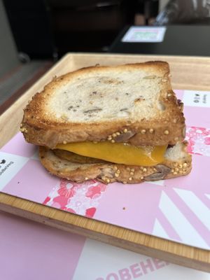 Ban egg and cheese sandwich at SoBe Vegan in Miami Beach