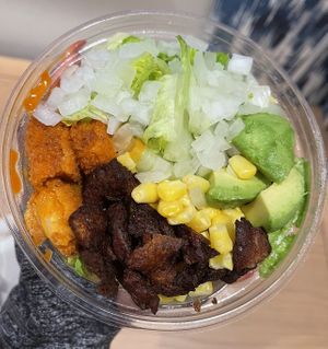 Spicy Cobb salad  at SoBe Vegan in Miami Beach