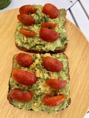 Avo toast  at SoBe Vegan in Miami Beach
