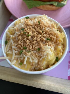 Mac and cheese  at SoBe Vegan in Miami Beach