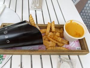 SoBe V cheese fries at SoBe Vegan in Miami Beach