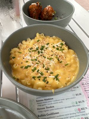 Mac and cheese   at SoBe Vegan in Miami Beach