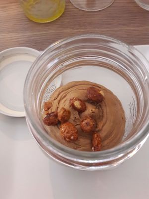 mousse vegan choco caramel !!!! at Le Tournesol Cuisine Vegetarienne in Albi