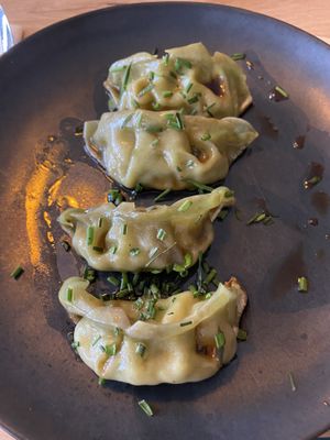 Veggie gyoza at Opium Hotel & Restaurant in Wemeldinge