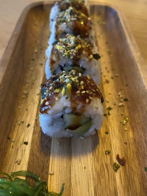 Vegan sushi at Opium Hotel & Restaurant in Wemeldinge