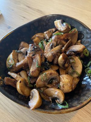 Stir fried mushrooms at Opium Hotel & Restaurant in Wemeldinge