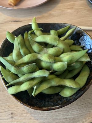 Edamame beans at Opium Hotel & Restaurant in Wemeldinge