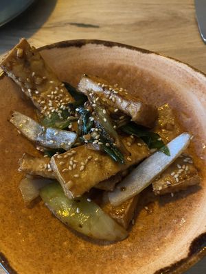 Tofu dish at Opium Hotel & Restaurant in Wemeldinge