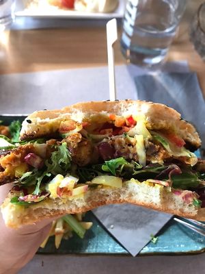 vegan burger at De Kaap in Urk