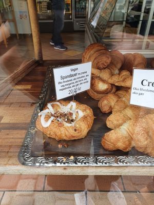 Vegan pastry at Landbageriet - Naturbageriet in Copenhagen