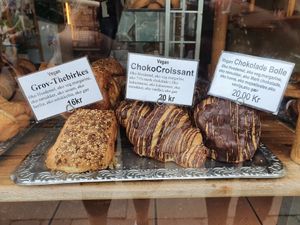 Vegan pastry at Landbageriet - Naturbageriet in Copenhagen