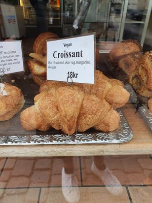 Vegan croissant at Landbageriet - Naturbageriet in Copenhagen