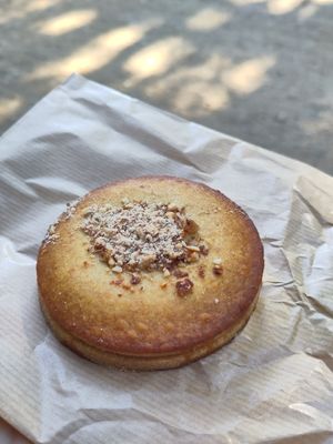 Vegan marzipan cookie at Landbageriet - Naturbageriet in Copenhagen