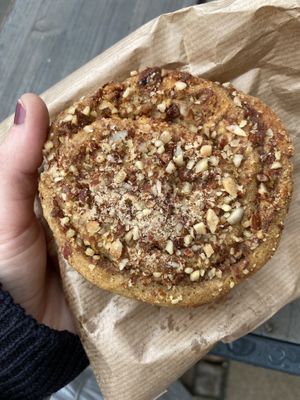 Date and cinnamon role   at Landbageriet - Naturbageriet in Copenhagen