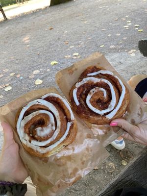 cinnamon rolls at Landbageriet - Naturbageriet in Copenhagen