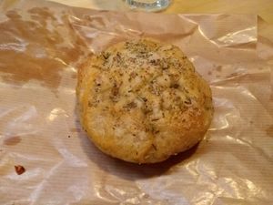 Focaccia at Landbageriet - Naturbageriet in Copenhagen
