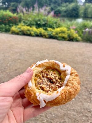 Danish with Turmeric Custard at Landbageriet - Naturbageriet in Copenhagen