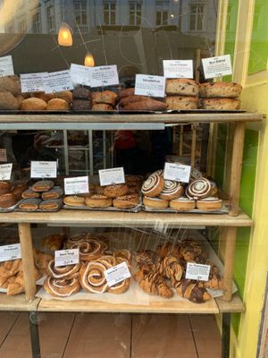 Pastry Options at Landbageriet - Naturbageriet in Copenhagen