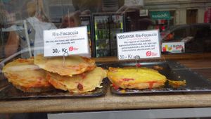 Focaccia at Landbageriet - Naturbageriet in Copenhagen