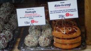 Vegan pastries at Landbageriet - Naturbageriet in Copenhagen