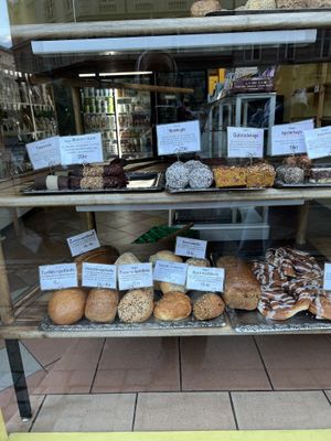 So many vegan options   at Landbageriet - Naturbageriet in Copenhagen