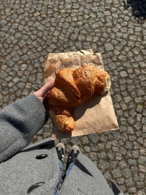 plain croissant   at Landbageriet - Naturbageriet in Copenhagen