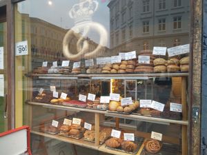 more than half of it is vegan! at Landbageriet - Naturbageriet in Copenhagen