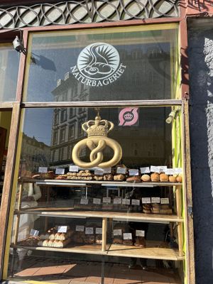 Shop front  at Landbageriet - Naturbageriet in Copenhagen