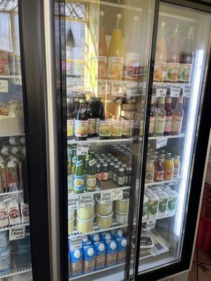 Chilled drink section  at Landbageriet - Naturbageriet in Copenhagen