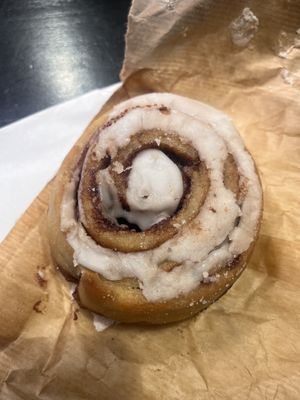 Cinnamon roll  at Landbageriet - Naturbageriet in Copenhagen