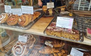 Most of the pastries there are sweet at Landbageriet - Naturbageriet in Copenhagen
