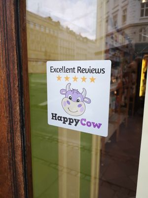 HC sticker at Landbageriet - Naturbageriet in Copenhagen