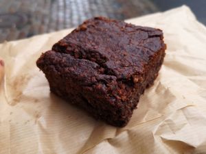 Brownie at Landbageriet - Naturbageriet in Copenhagen
