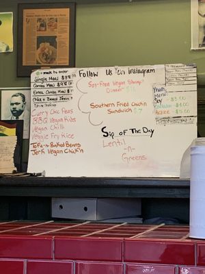 31 May menu at Vegetarian Delight in Miramar