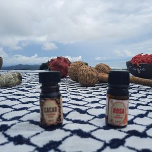 Essential oils. at Cacao Magic House in San Jose