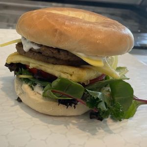 Bagel Sandwich at Sarasota Vegan Deli in Sarasota