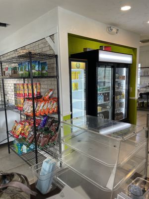 Inside, AC is on  at Sarasota Vegan Deli in Sarasota