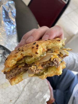 Beyond burger at Sarasota Vegan Deli in Sarasota